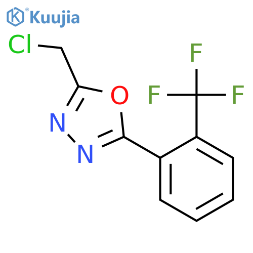 2-(chloromethyl)-5-2-(trifluoromethyl)phenyl-1,3,4-oxadiazole structure