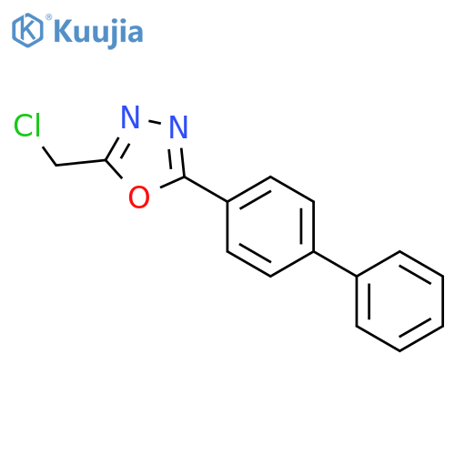 2-{1,1'-biphenyl-4-yl}-5-(chloromethyl)-1,3,4-oxadiazole structure
