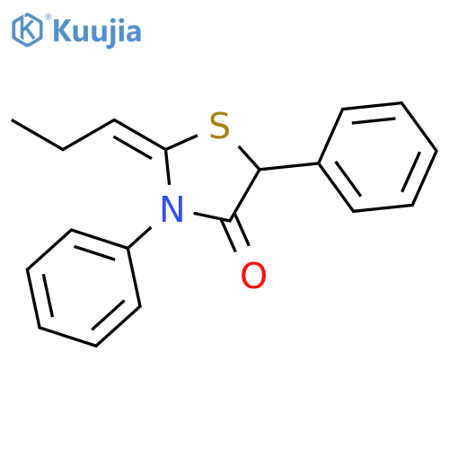 4-THIAZOLIDINONE, 3,5-DIPHENYL-2-PROPYLIDENE- structure