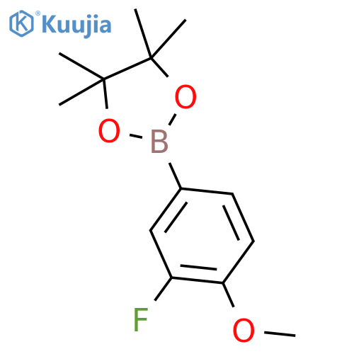 3-Fluoro-4-methoxyphenylboronic acid, pinacol ester structure