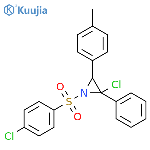 Aziridine,2-chloro-1-[(4-chlorophenyl)sulfonyl]-3-(4-methylphenyl)-2-phenyl- structure