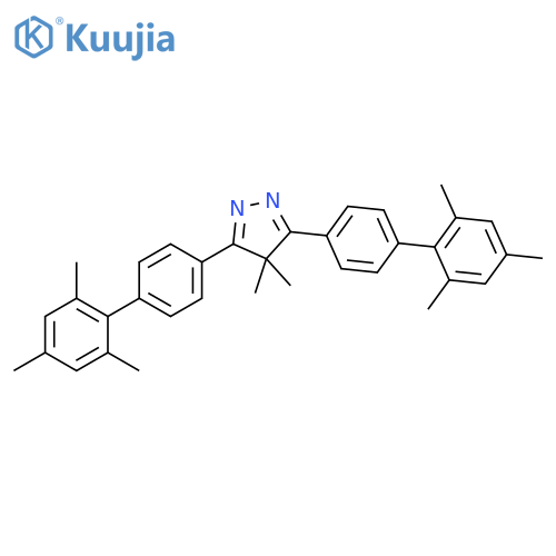 4H-Pyrazole, 4,4-dimethyl-3,5-bis(2',4',6'-trimethyl[1,1'-biphenyl]-4-yl)- structure