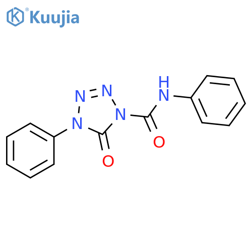 1H-Tetrazole-1-carboxamide, 4,5-dihydro-5-oxo-N,4-diphenyl- structure