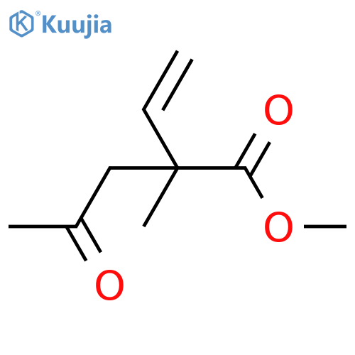 Pentanoic acid, 2-ethenyl-2-methyl-4-oxo-, methyl ester structure