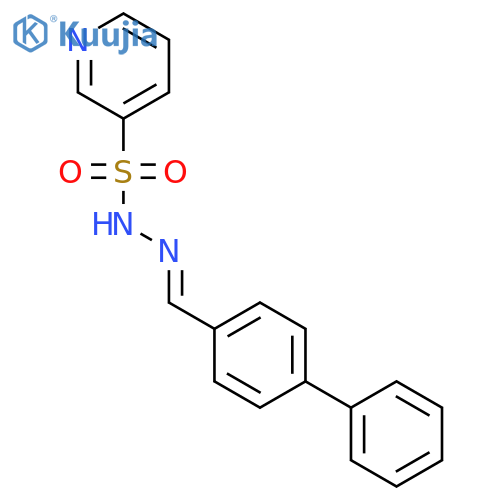 3-Pyridinesulfonic acid, ([1,1'-biphenyl]-4-ylmethylene)hydrazide structure