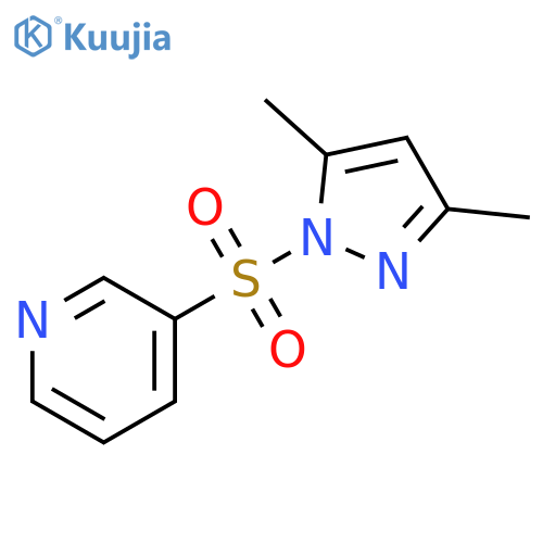 1H-Pyrazole, 3,5-dimethyl-1-(3-pyridinylsulfonyl)- structure