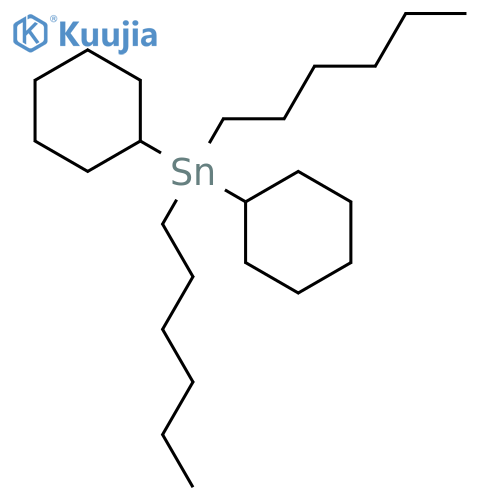 STANNANE, DICYCLOHEXYLDIHEXYL- structure