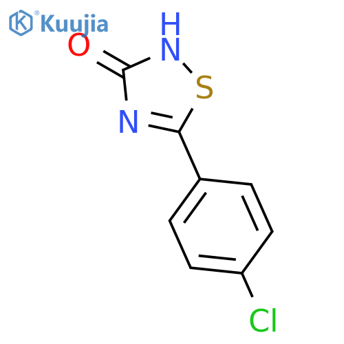 1,2,4-Thiadiazol-3(2H)-one, 5-(4-chlorophenyl)- structure