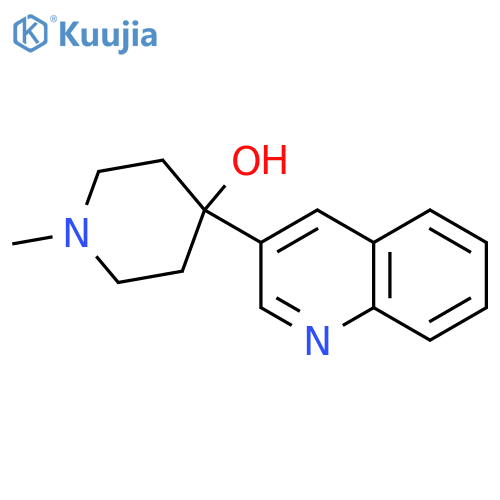4-Piperidinol, 1-methyl-4-(3-quinolinyl)- structure