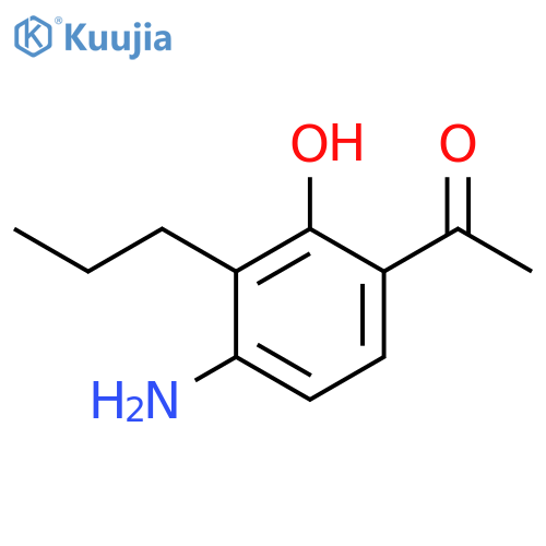 1-(4-amino-2-hydroxy-3-propylphenyl)Ethanone structure