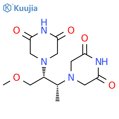 2,6-Piperazinedione, 4,4'-[(1R,2R)-1-(methoxymethyl)-2-methyl-1,2-ethanediyl]bis-, rel- (9CI) structure