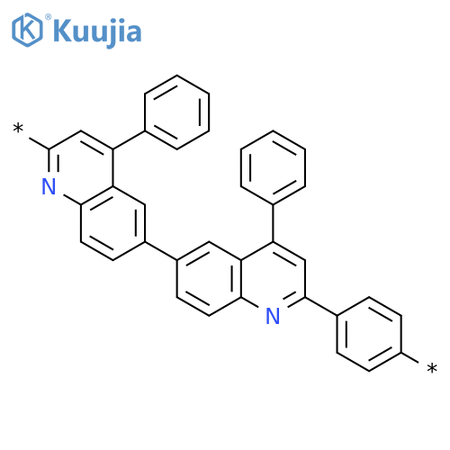 Poly[(4,4'-diphenyl[6,6'-biquinoline]-2,2'-diyl)-1,4-phenylene] structure