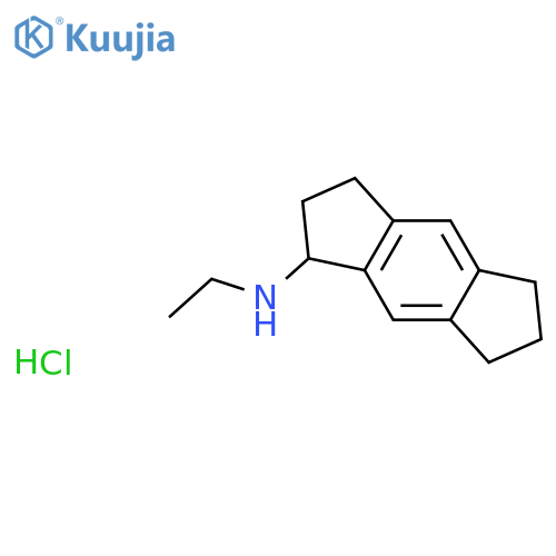 s-Indacen-1-amine,N-ethyl-1,2,3,5,6,7-hexahydro-, hydrochloride (1:1) structure