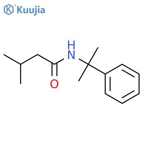 Butanamide, 3-methyl-N-(1-methyl-1-phenylethyl)- structure