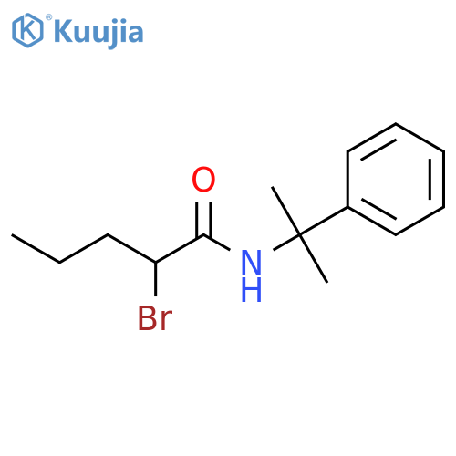 PENTANAMIDE, 2-BROMO-N-(1-METHYL-1-PHENYLETHYL)- structure