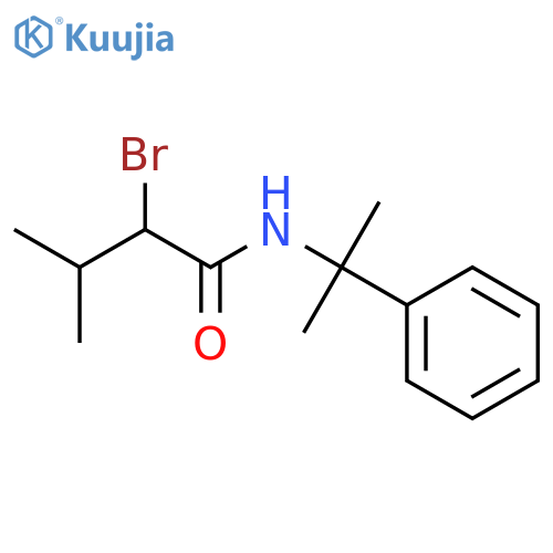 Butanamide, 2-bromo-3-methyl-N-(1-methyl-1-phenylethyl)- structure