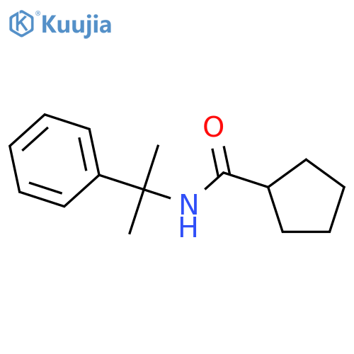 Cyclopentanecarboxamide, N-(1-methyl-1-phenylethyl)- structure