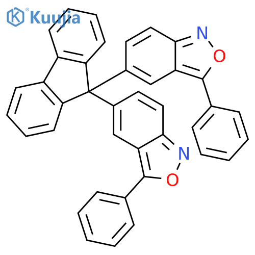 2,1-BENZISOXAZOLE, 5,5'-(9H-FLUOREN-9-YLIDENE)BIS[3-PHENYL- structure