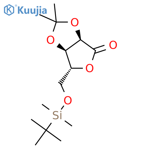 5-O-tert-Butyldimethylsilyl-2,3-O-isopropylidene-D-ribono-1,4-lactone structure