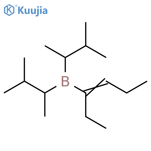 Borane, bis(1,2-dimethylpropyl)(1-ethyl-1-butenyl)- structure