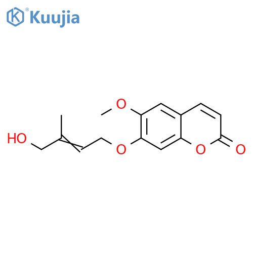 2H-1-Benzopyran-2-one,7-[(4-hydroxy-3-methyl-2-butenyl)oxy]-6-methoxy- (9CI) structure