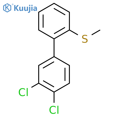 3,4-Dichloro-2'-methylsulfanyl-biphenyl structure