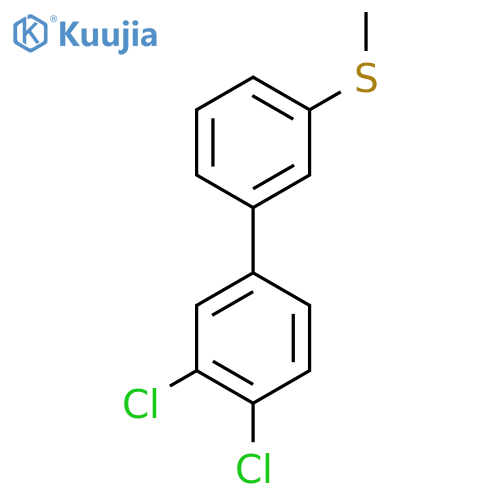 3,4-Dichloro-3'-methylsulfanyl-biphenyl structure
