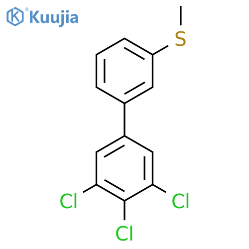 3'-Methylsulfanyl-3,4,5-trichlorobiphenyl structure