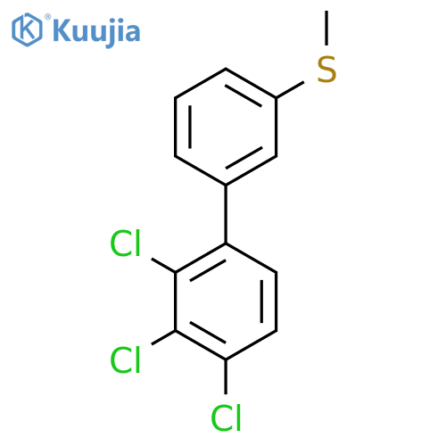 3'-Methylsulfanyl-2,3,4-trichlorobiphenyl structure