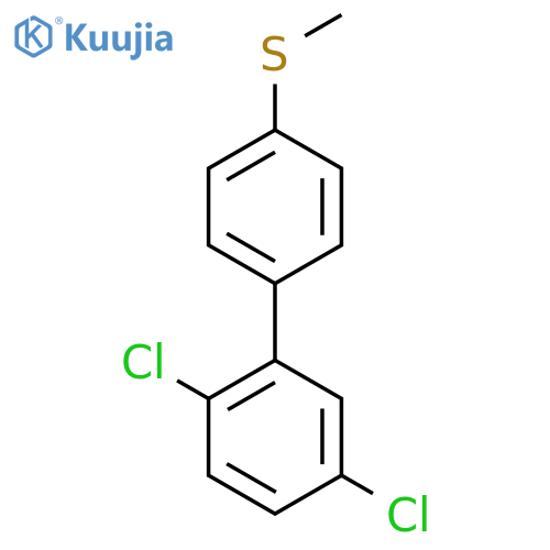 2,5-Dichloro-4'-methylsulfanyl-biphenyl structure