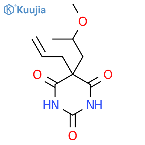 2,4,6(1H,3H,5H)-Pyrimidinetrione,5-(2-methoxypropyl)-5-(2-propen-1-yl)- structure