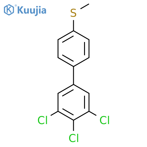 4'-Methylsulfanyl-3,4,5-trichlorobiphenyl structure