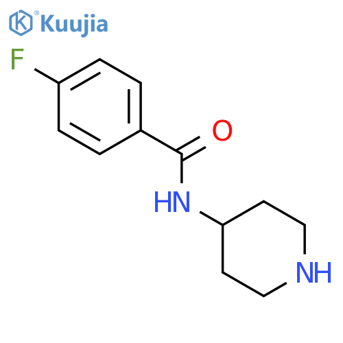 4-Fluoro-N-(piperidin-4-yl)benzamide structure