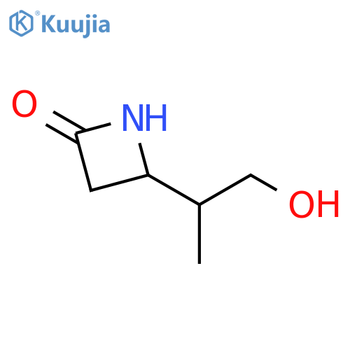 4-(1-hydroxypropan-2-yl)azetidin-2-one structure