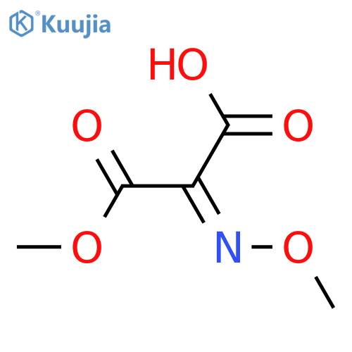 Propanedioic acid,2-(methoxyimino)-, 1-methyl ester structure
