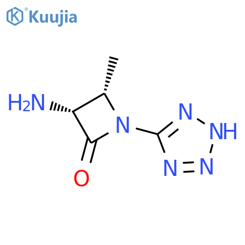 2-Azetidinone,3-amino-4-methyl-1-(2H-tetrazol-5-yl)-, (3R,4S)-rel- structure