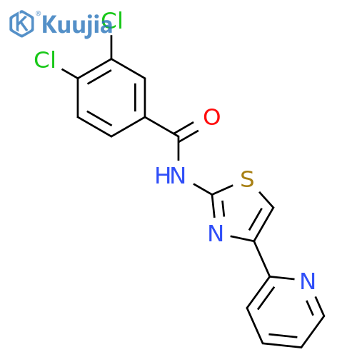 Benzamide, 3,4-dichloro-N-[4-(2-pyridinyl)-2-thiazolyl]- structure