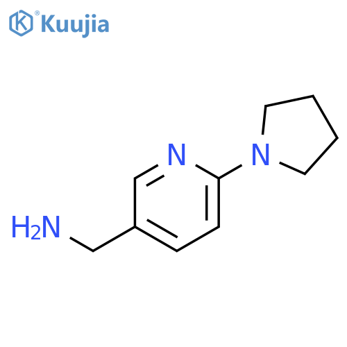6-(pyrrolidin-1-yl)pyridin-3-ylmethanamine structure