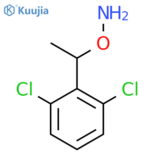 O-1-(2,6-dichlorophenyl)ethylhydroxylamine structure