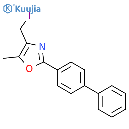 OXAZOLE, 2-[1,1'-BIPHENYL]-4-YL-4-(IODOMETHYL)-5-METHYL- structure