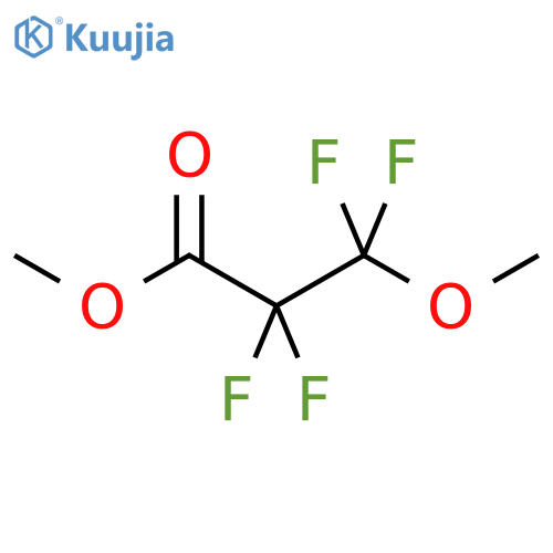 Propanoic acid,2,2,3,3-tetrafluoro-3-methoxy-, methyl ester structure