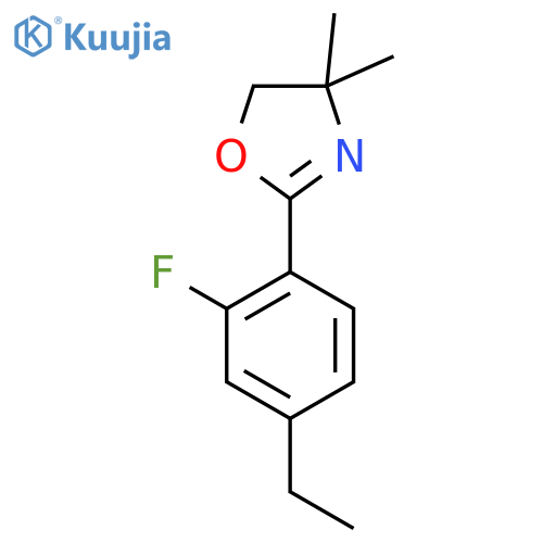 Oxazole,2-(4-ethyl-2-fluorophenyl)-4,5-dihydro-4,4-dimethyl- structure