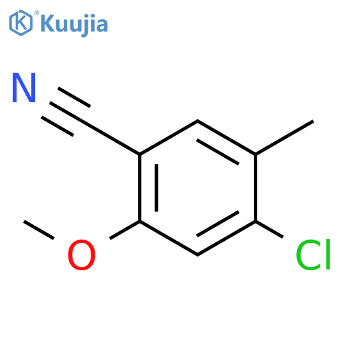 4-Chloro-2-methoxy-5-methylbenzonitrile structure