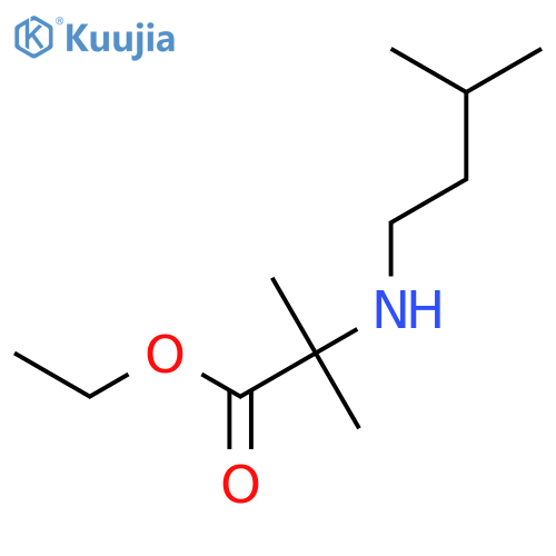 ALANINE, 2-METHYL-N-(3-METHYLBUTYL)-, ETHYL ESTER structure