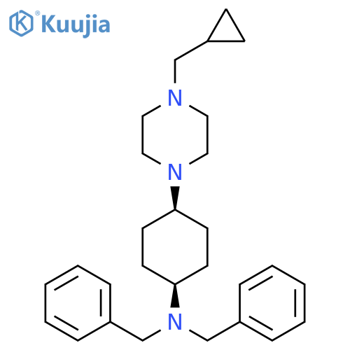 Benzenemethanamine,N-[cis-4-[4-(cyclopropylmethyl)-1-piperazinyl]cyclohexyl]-N-(phenylmethyl)- structure