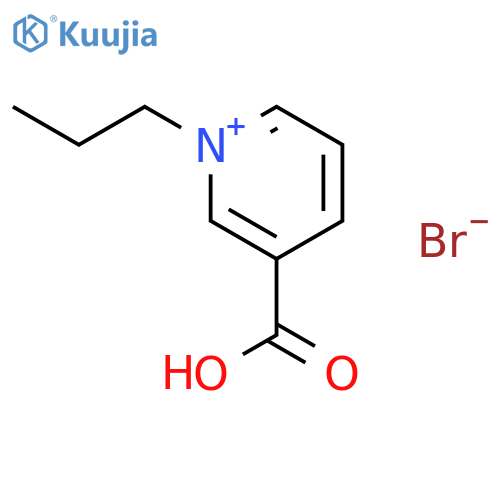 PYRIDINIUM, 3-CARBOXY-1-PROPYL-, BROMIDE structure