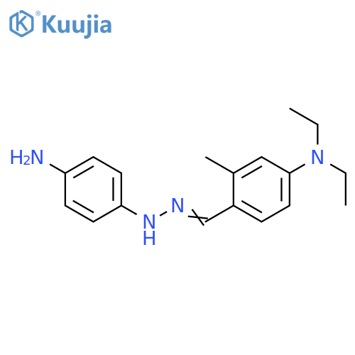 Benzaldehyde, 4-(diethylamino)-2-methyl-, (4-aminophenyl)hydrazone structure