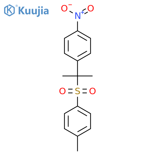BENZENE, 1-METHYL-4-[[1-METHYL-1-(4-NITROPHENYL)ETHYL]SULFONYL]- structure