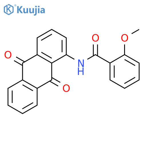 N-(9,10-dioxo-9,10-dihydroanthracen-1-yl)-2-methoxybenzamide structure