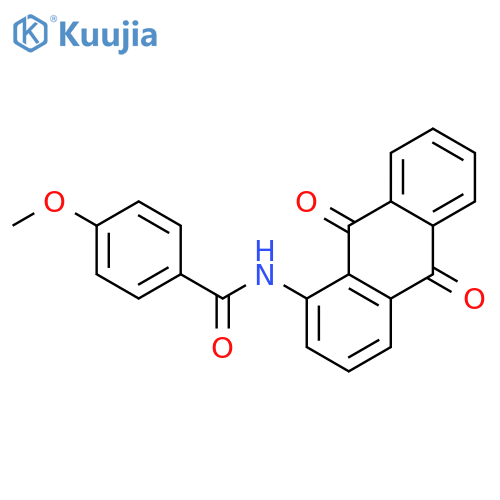 N-(9,10-Dioxo-9,10-dihydroanthracen-1-yl)-4-methoxybenzamide structure